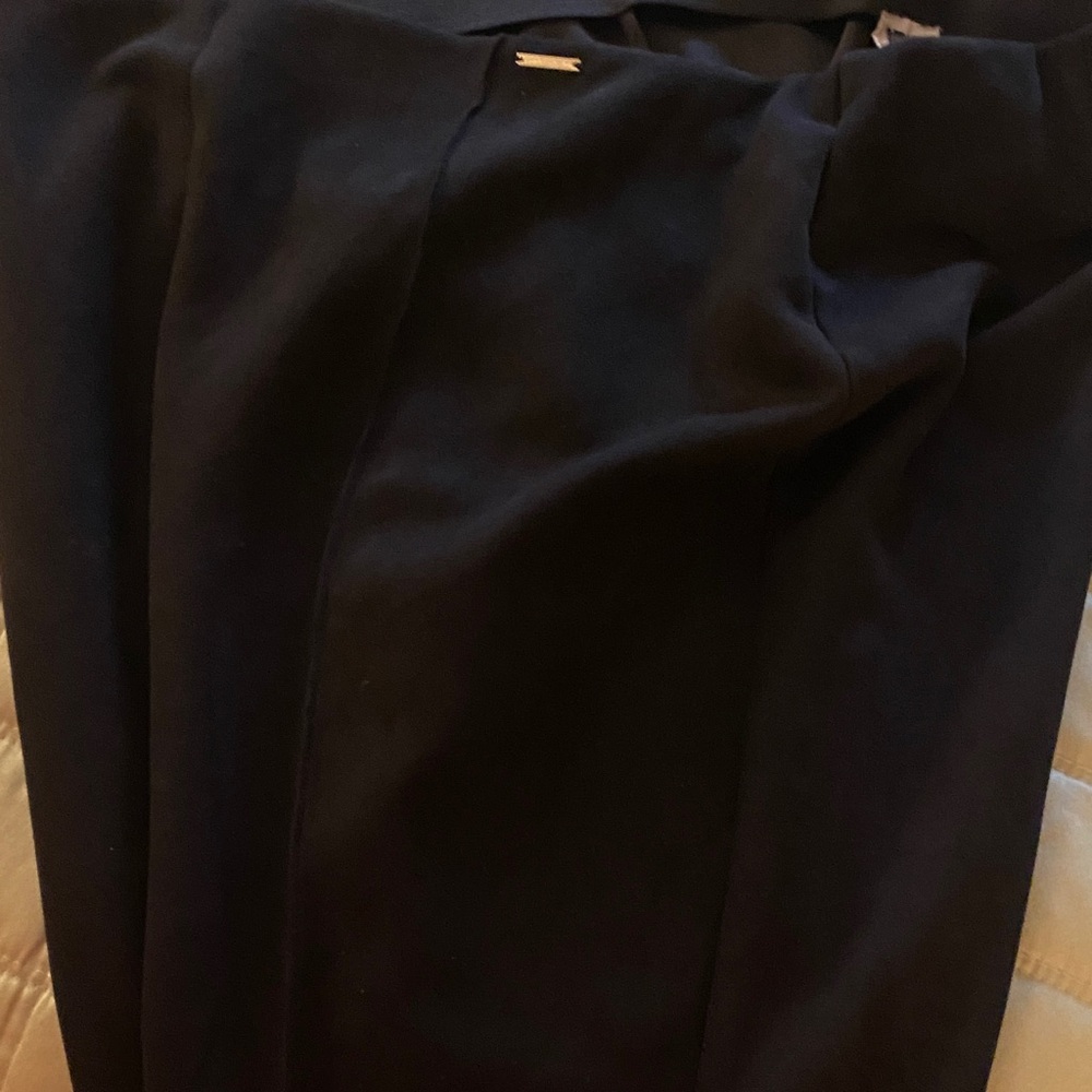 Anne Klein faux suede stretch pants.